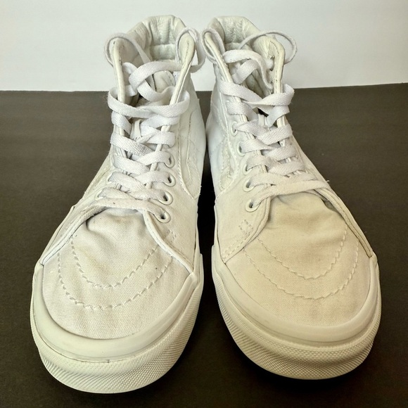 Vans White High-Top Sneakers women 7.5 - Picture 8 of 12
